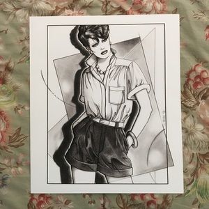 Vintage fashion illustration from 1980’s